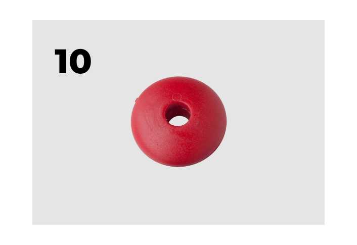 Red marble for abacus x10 Red marble for abacus x10