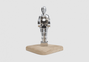 Trophée joueur en chromé