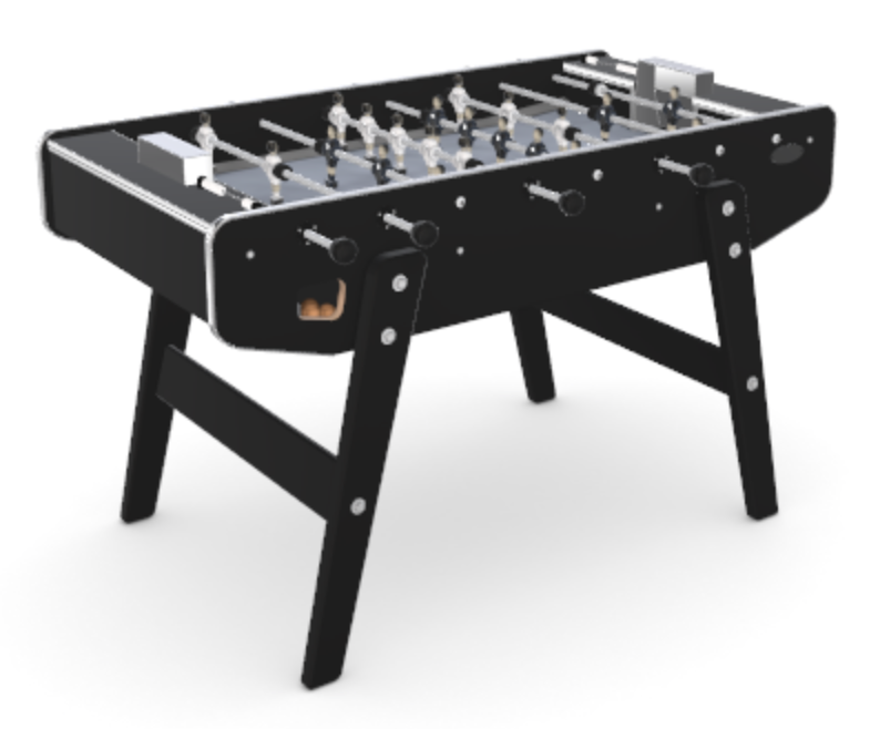 baby-foot club bois et pied noir